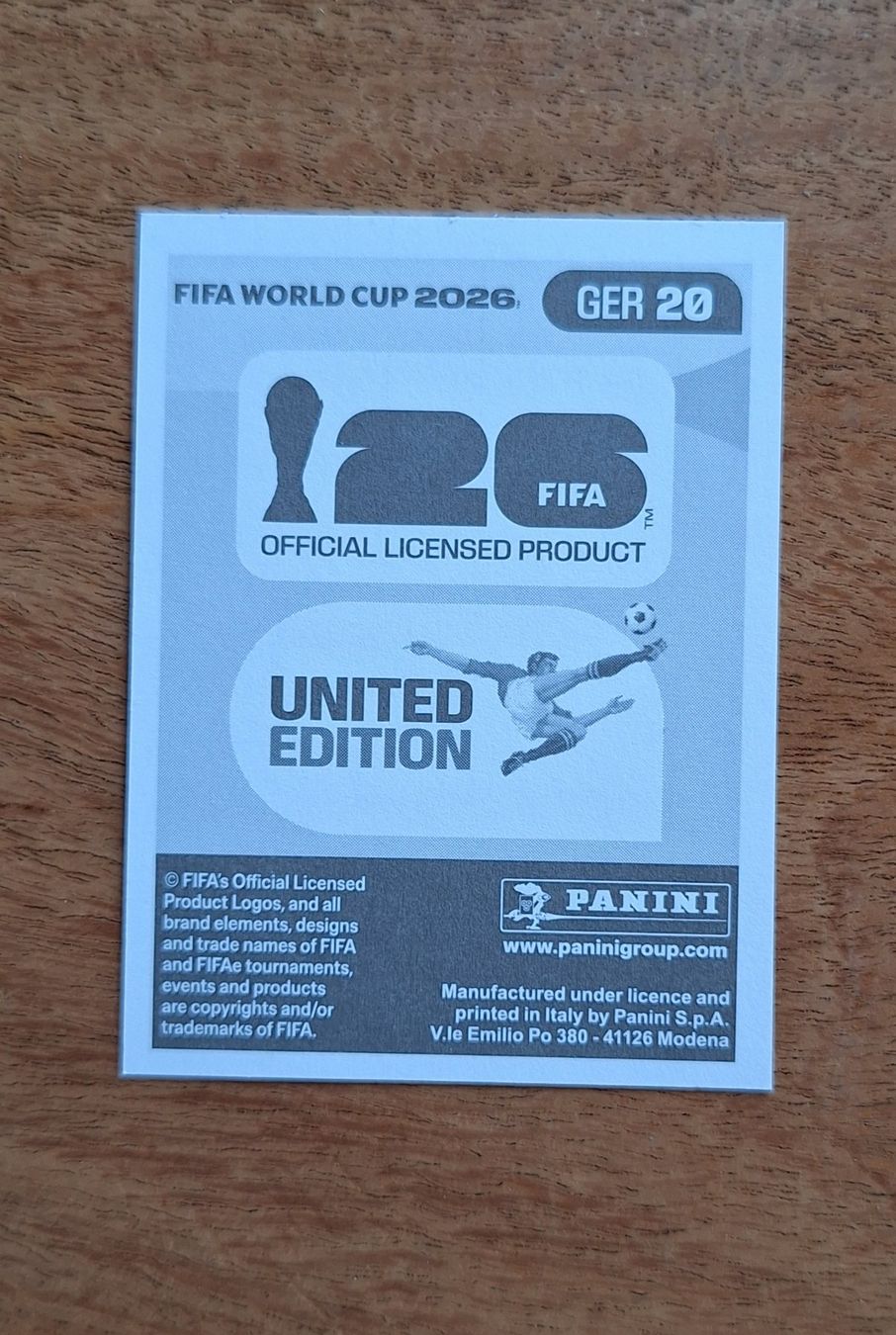 Panini Carte collezionabili: Panini Nick Woltemade GER 20 – Nuovo (secondo la descrizione) da Romanens venduto da Crocette 1
