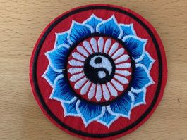Lotus Blume Yin Yang Patch Aufnäher Sticker