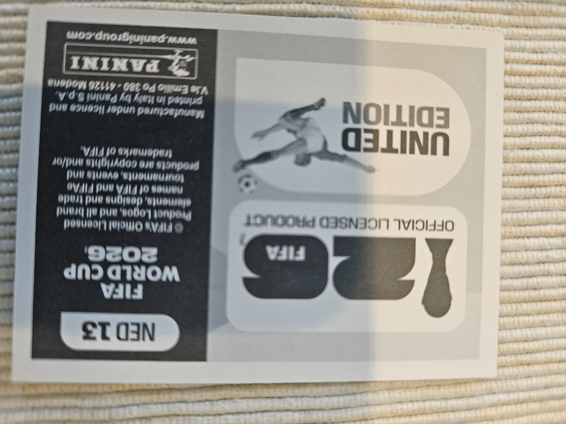 Panini Cartes à collectionner: Ned13 – D'occasion à Würenlingen par Dinli 1