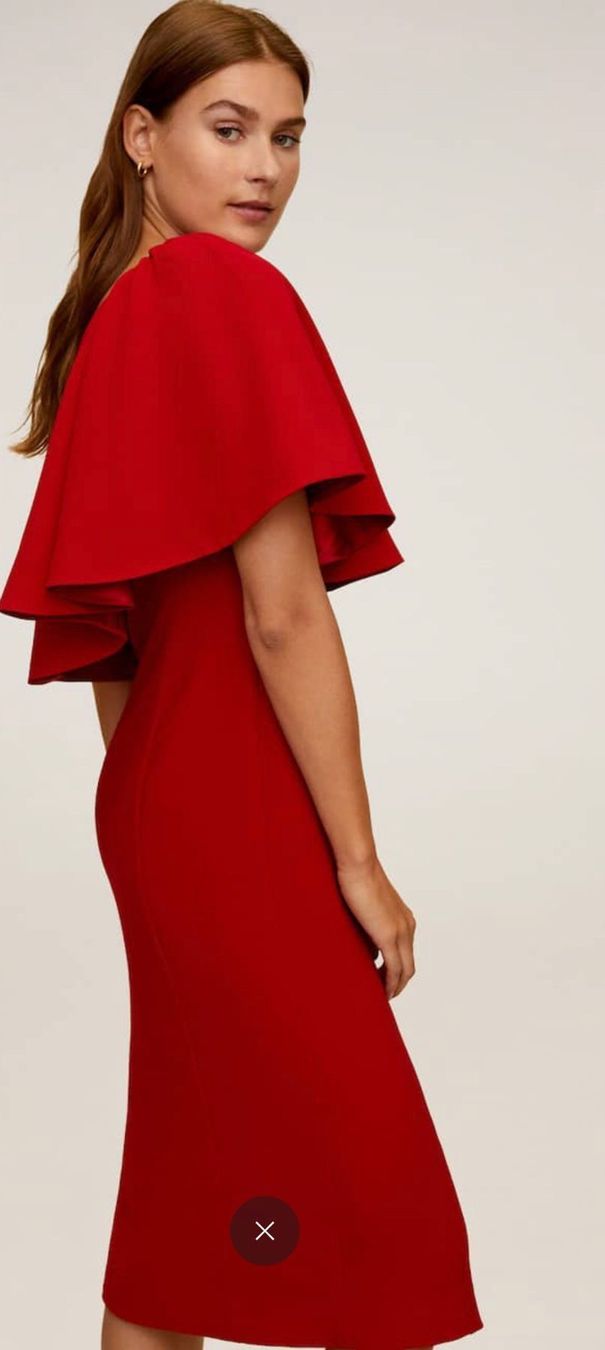 Mango Vestiti: Rotes One-Shoulder-Kleid, Gr. M, ungetragen – Nuovo (secondo la descrizione) da Chur venduto da adien 3