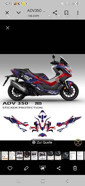 Aufkleber: Aufkleber Sticker Honda Adv 350 – Gebraucht aus Zell LU von soko