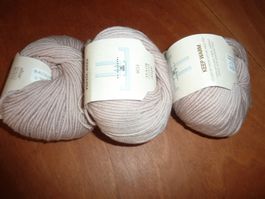 lot 3 pelotes de laine Elize merinos royal beige neuf