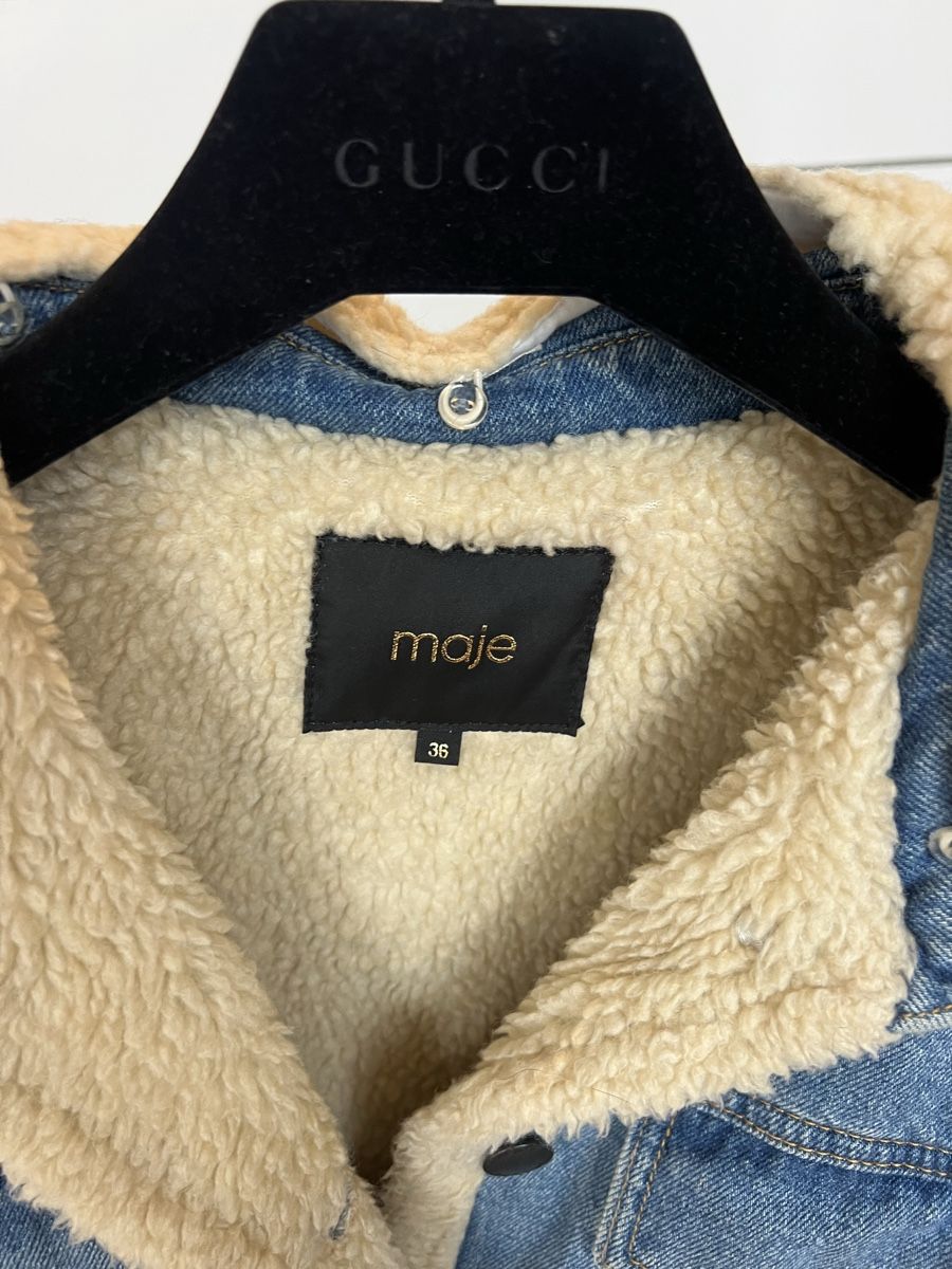 Giacche: Veste en jean Maje T36 doublée mouton – Nuovo (secondo la descrizione) da Lutry venduto da roxypoxy 1