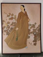 Gemälde Portrait Koreanisches Mädchen in Hanbok-Kleidung