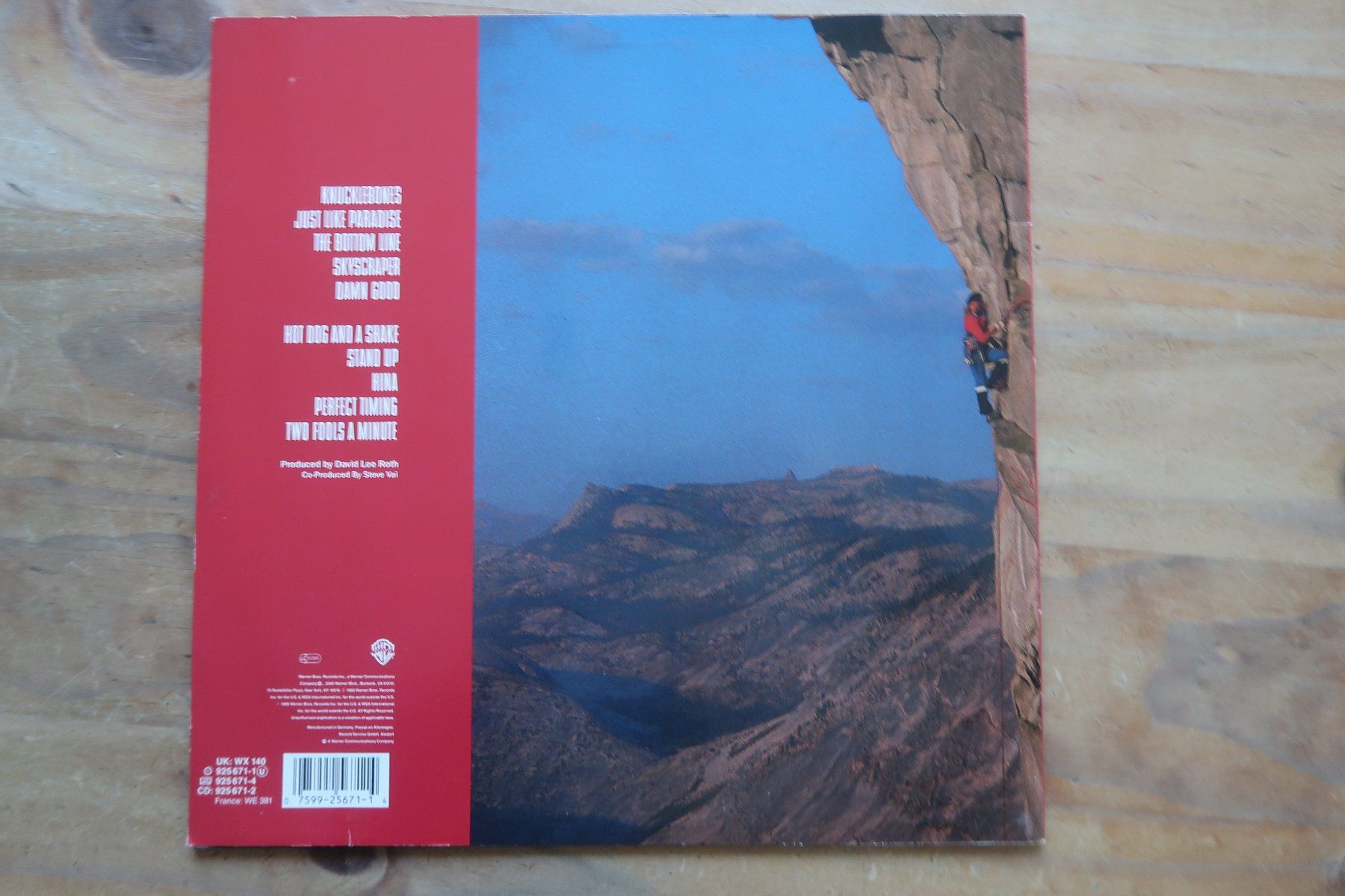 DAVID LEE ROTH - SKYSCRAPER - VAN HALEN STEVE VAI - VINYL LP (Gebraucht ...