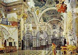 EINSIEDELN Wallfahrtskirche - Abtsthron