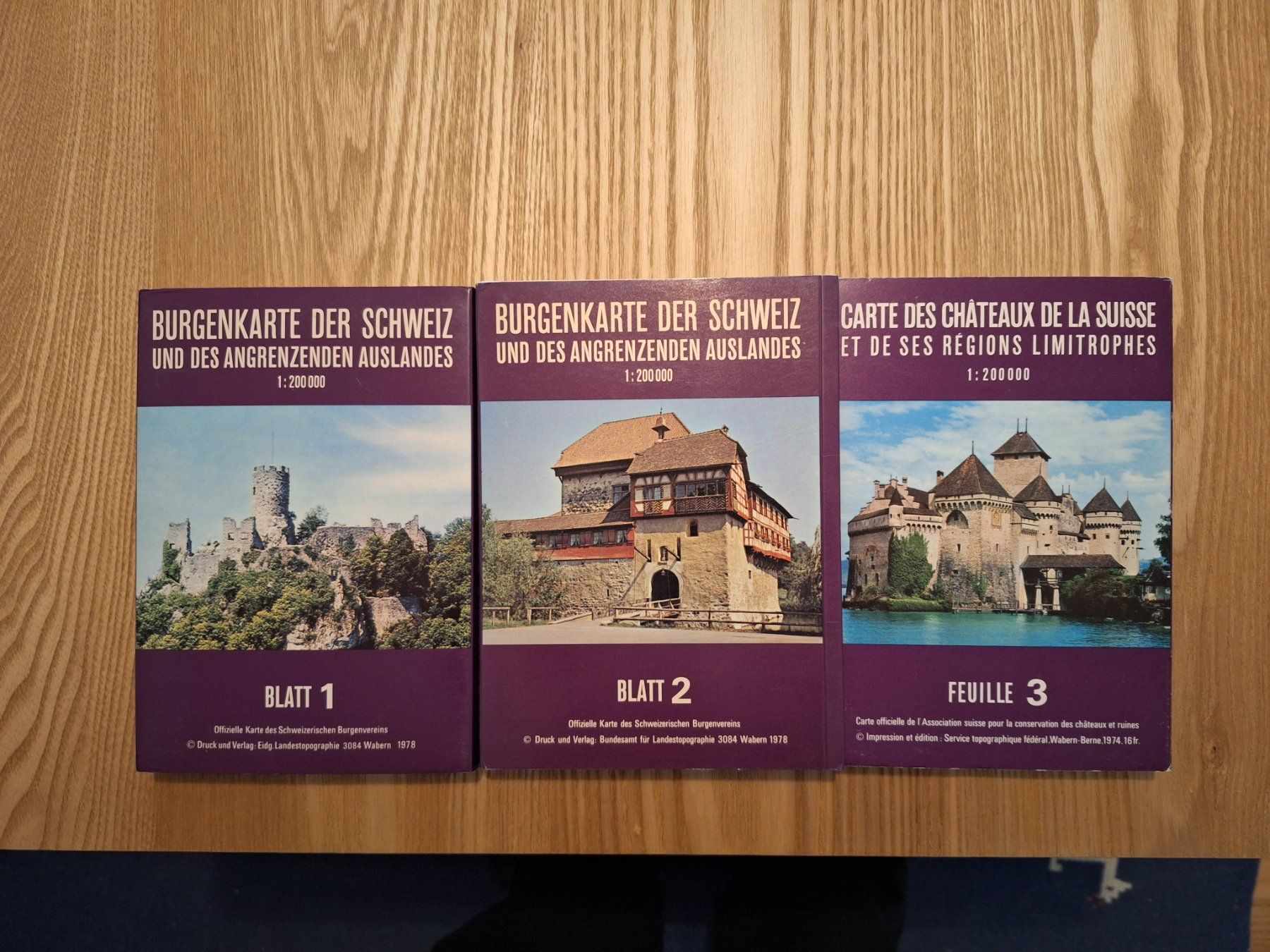 Cartine & Atlanti: Burgenkarte der Schweiz – Usato da Zürich venduto da geo_m6mh