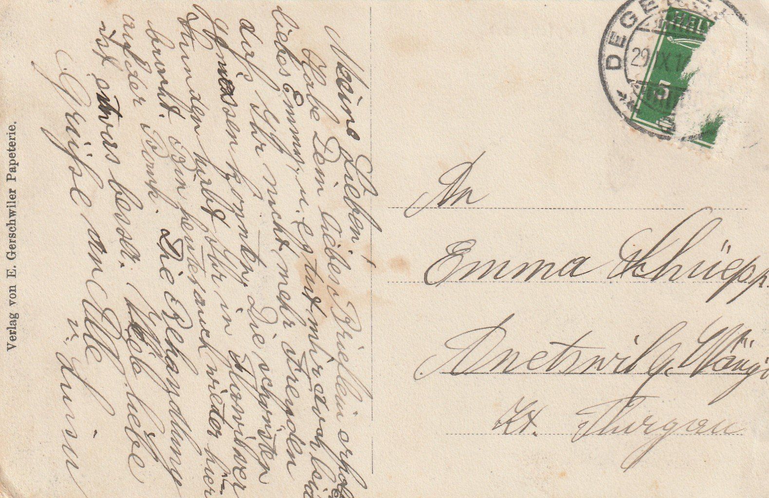 Cartoline postali: Flawil Gupfengasse – Usato da Rorschacherberg venduto da fratovi2 1