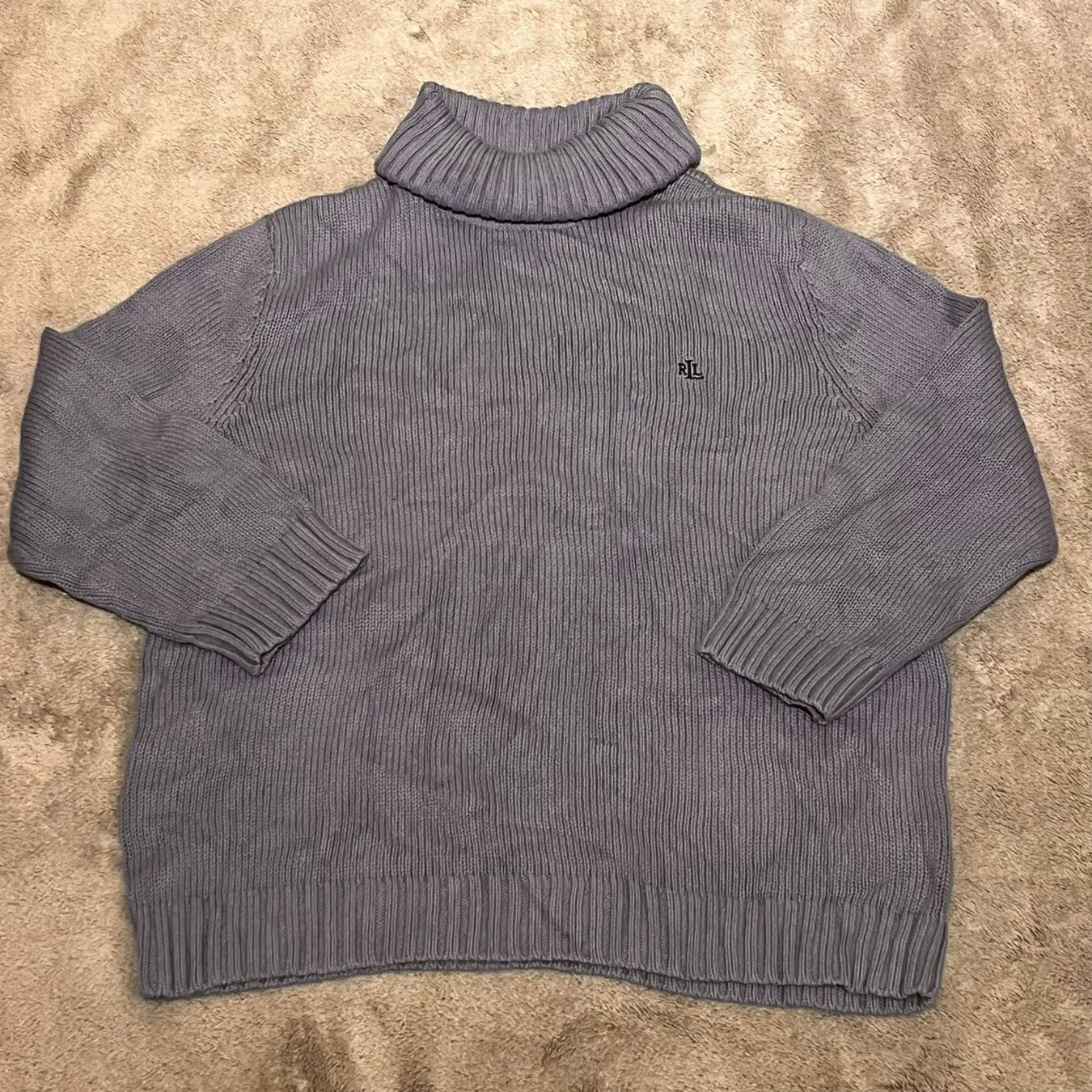 Ralph Lauren Pullover & Sweatshirts: Pull Ralph Lauren vintage Col Roulé Lilas, Taille L – Gebraucht aus Marin-Epagnier von csc_8765