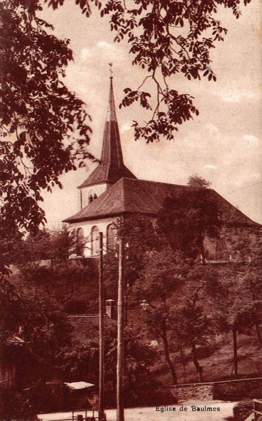 Ansichtskarten: Eglise de Baulmes – Gebraucht aus Bronschhofen von Astore