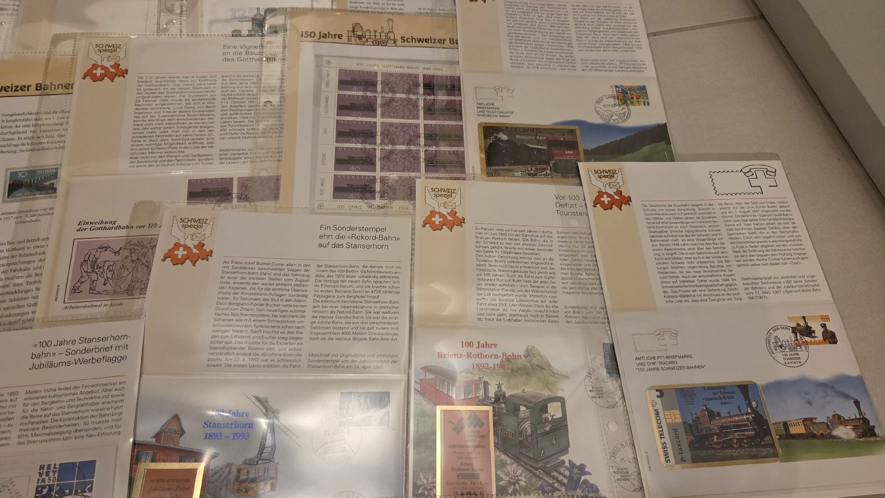 Alle Briefmarken: Album 150 Jahre Schweizer Bahnen – Gebraucht aus Arni AG von Moth68 2