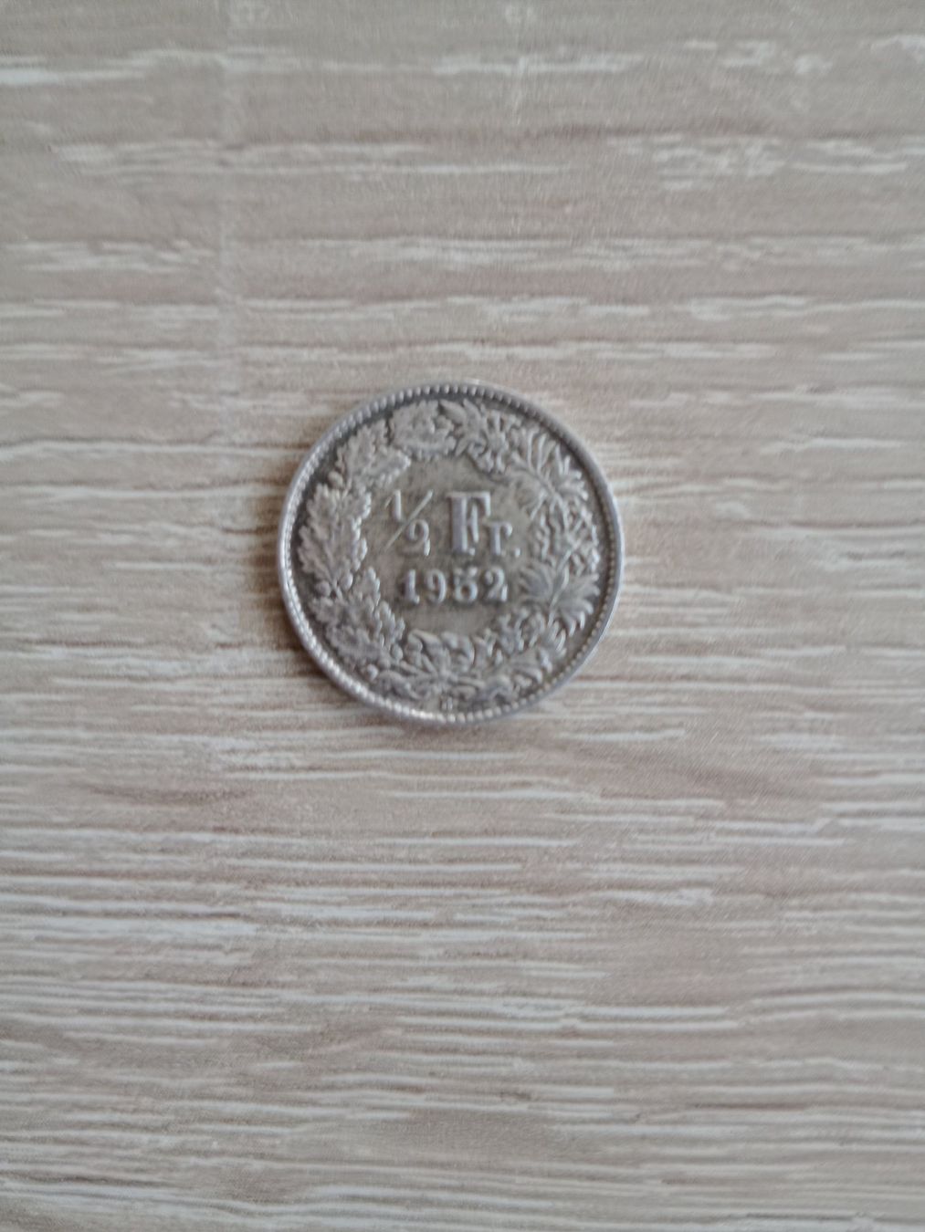 Alle Münzen: 1/2 Franken Schweiz Silber 1952 – Gebraucht aus Thun von 56Orchid