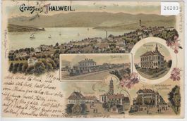Gruss aus Thalwil Thalweil - Litho 1900