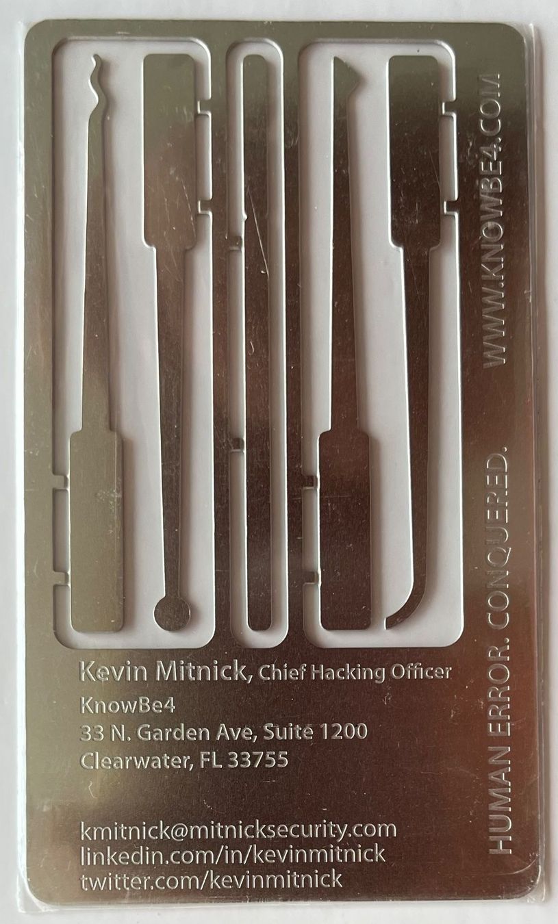 Cartoline: Visitenkarte Kevin Mitnick – Nuovo e nell'imballaggio originale da hombrechtikon venduto da Huomio