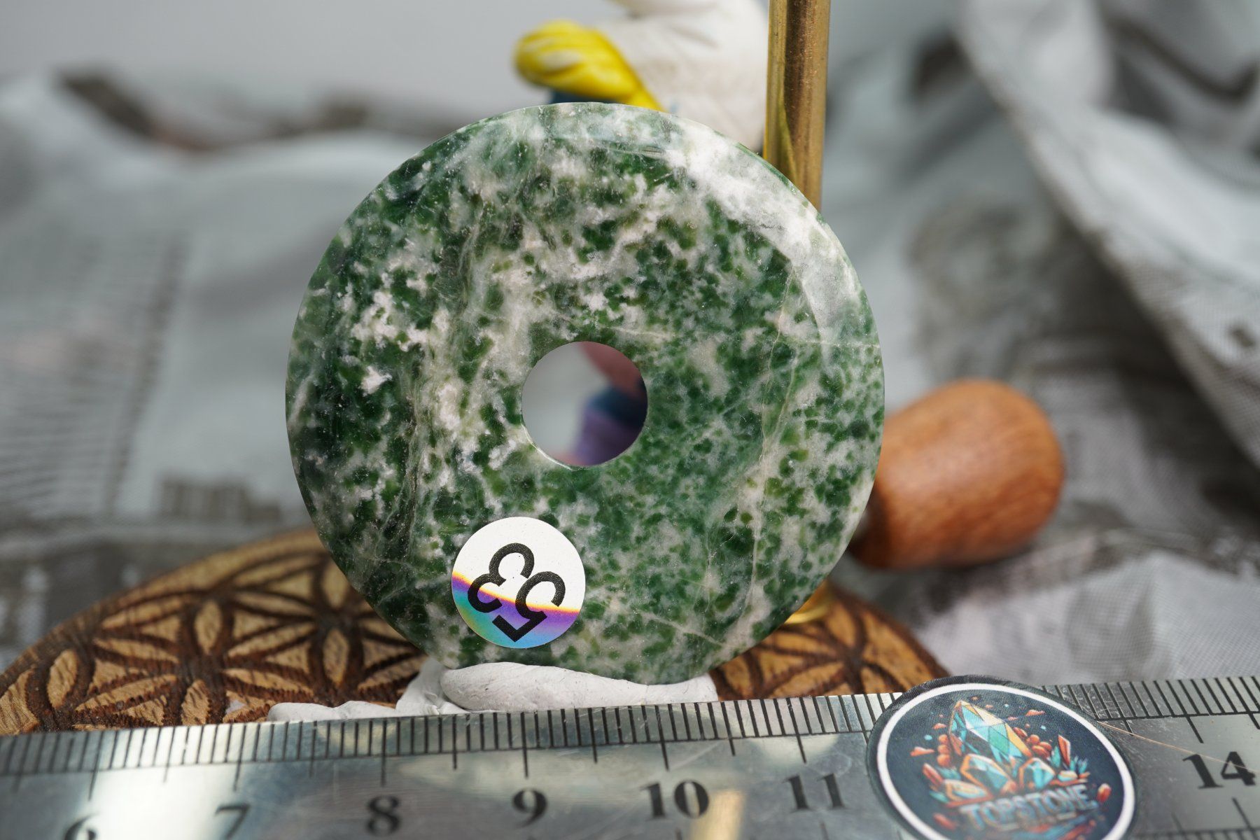 Mineralien & Heilsteine: Baum Jaspis  Pi  Scheibe  ca50mm    ab  1.-     Räumung – Neu und originalverpackt aus Eschenbach SG von topstone 2