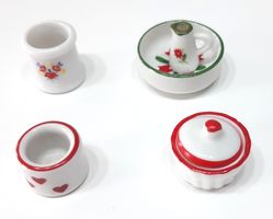 Miniküchenutensilien Porzellan-Vaisselle miniature porcelain