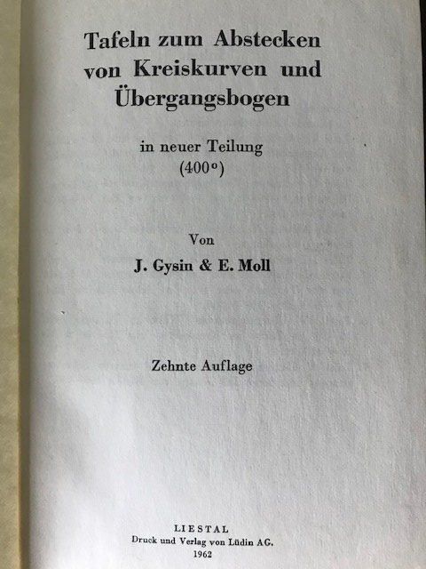 Libri: Taschenbuch Abstecken von Kurven + Bogen – Usato da Ebmatingen venduto da desalli 1
