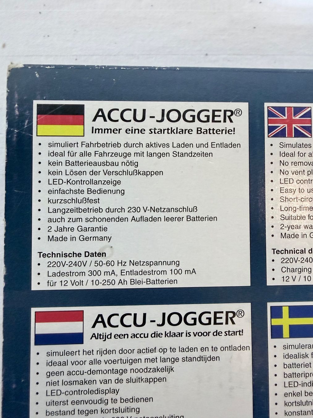 Caricatori & Batterie: Accu-Jogger 12V Batterieladegerät – Usato da Sevelen venduto da Tschitschi 1