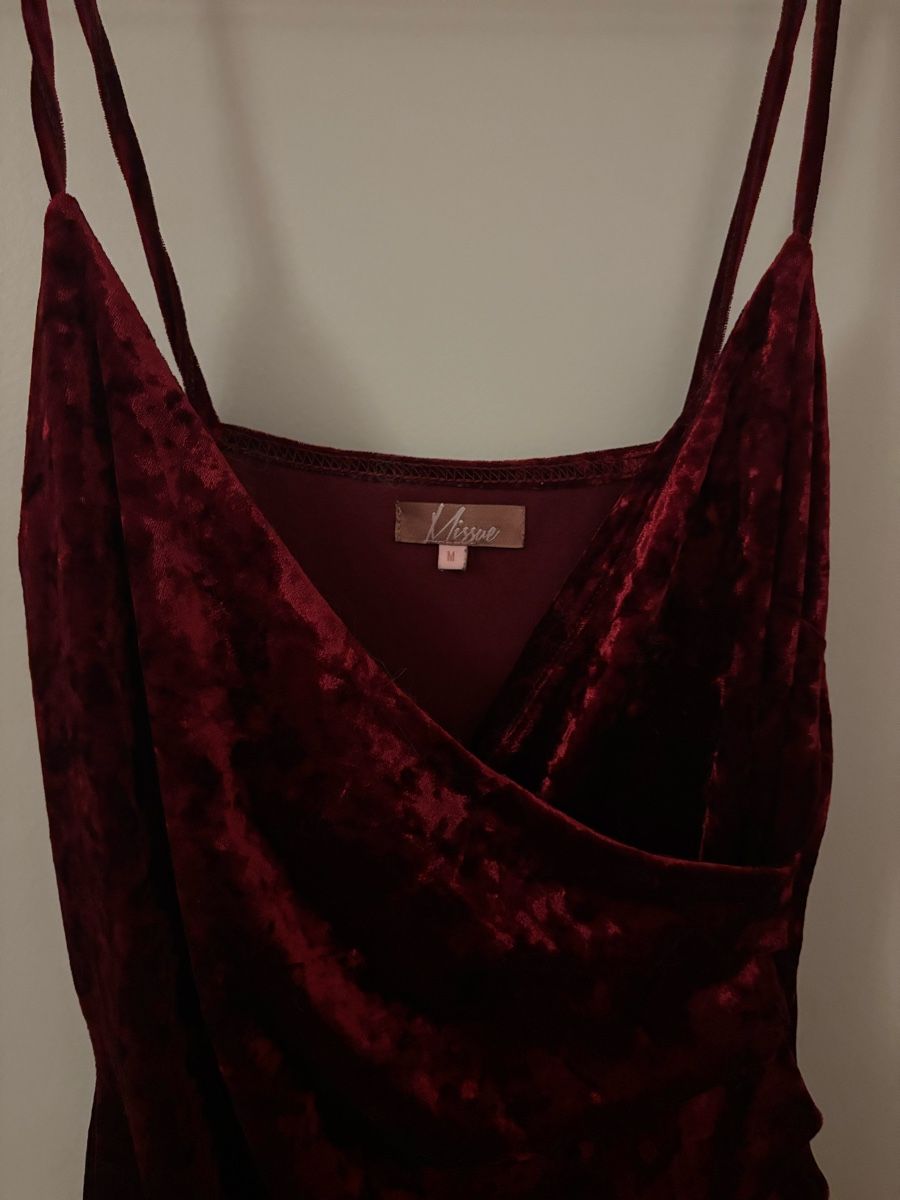 Vestiti: Missue Samtkleid bordeaux – Usato da Bern venduto da shiggyy 1