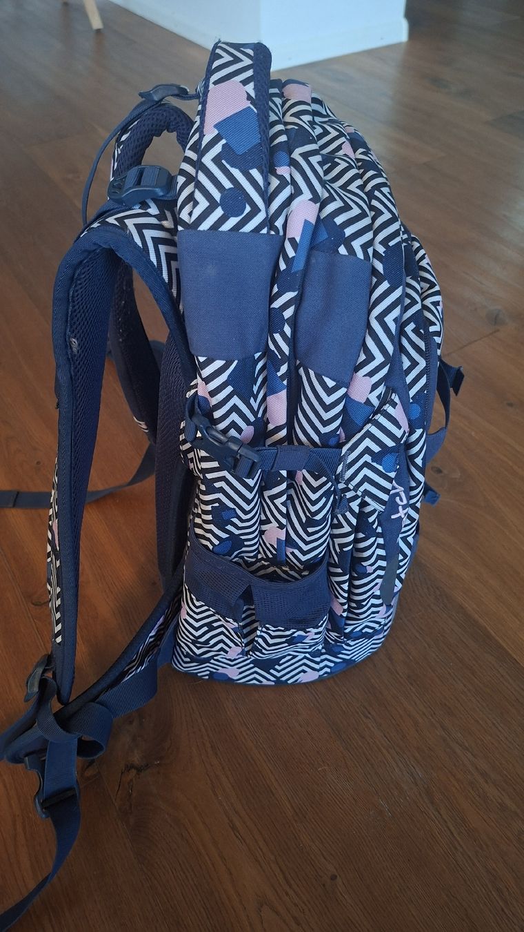 Satch Sacs & sacs à dos: Schulrucksack Satch blau gemustert – D'occasion à Ettingen par gonitanne 2