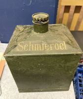 Altes Schmieröl Blechkanister, Militär, für Werkstatt oder S