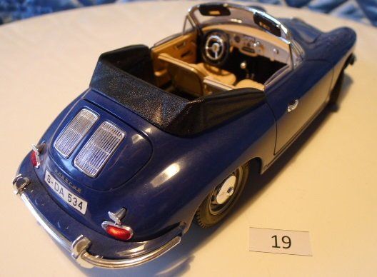 Porsche Modellini d'auto: Porsche 356 B Cabriolet Modellauto blau – Usato da Steffisburg venduto da Gswiss 2