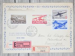 CL13 Enveloppe + Timbre Suisse 1944