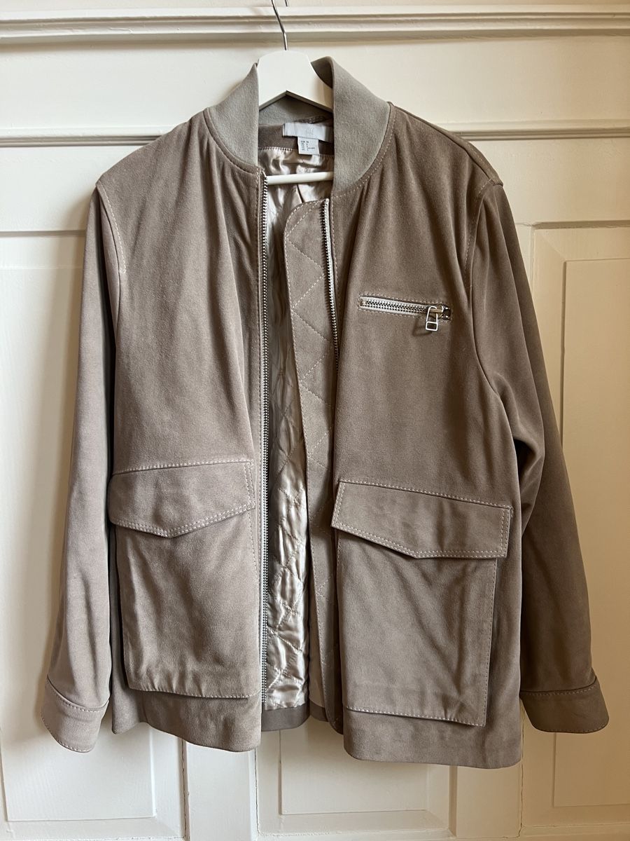 H&M Giacche: H&M beige suede leather jacket – Nuovo (secondo la descrizione) da Zürich venduto da Mirouch 1