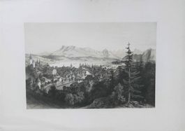Luzern Lithographie von Billmark