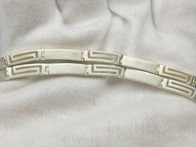 Catenine: Vintage Kette Collier Silber 925 Labyrinth Muster 45 cm – Usato da Ermatingen venduto da Decovin