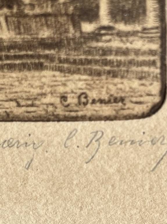 Stiche: Gravure originale Signée C.Bernier – Gebraucht aus Enges von Guarajuba01 1