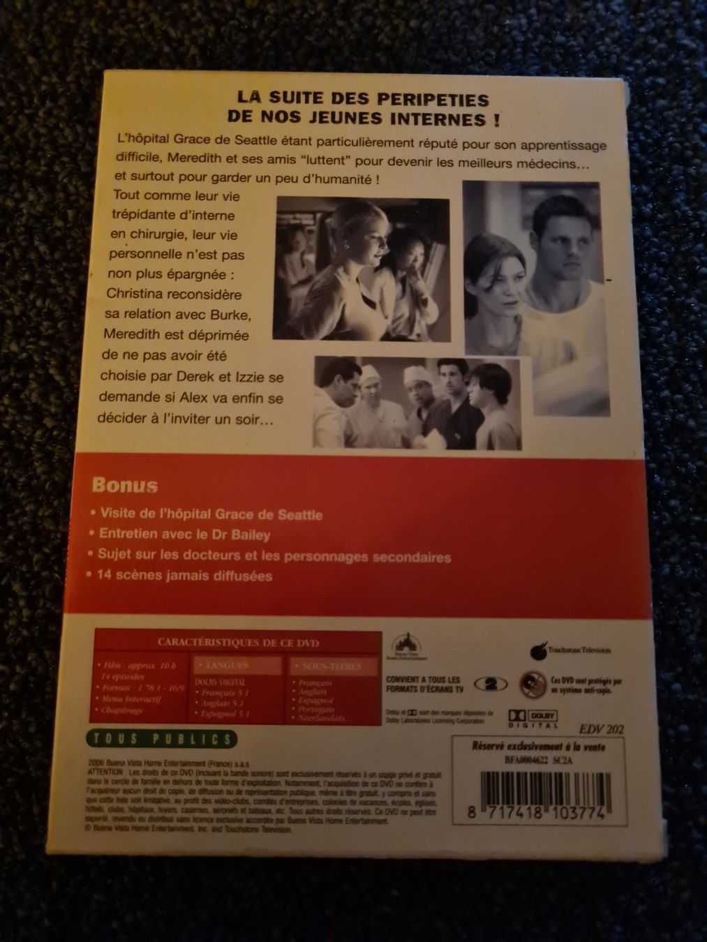Alle DVDs: GREYS ANATOMY STAFFEL 1.2 – Gebraucht aus Ruswil von jan_bxl5 1
