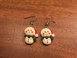 Ohrringe Schneemann ☃ ( ideal für Weihnachten)