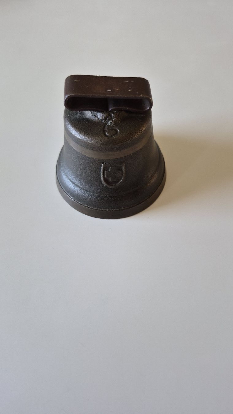 Campanacci mucche: Messingglocke mit Schweizer Kreuz – Usato da Schindellegi venduto da edi2011 1