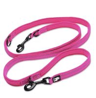 Robuste Hundeleine fuchsia 2 m reflektierend Multifunktional