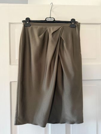 Elegante Max Mara Damen Rock, Khaki, Grösse 38