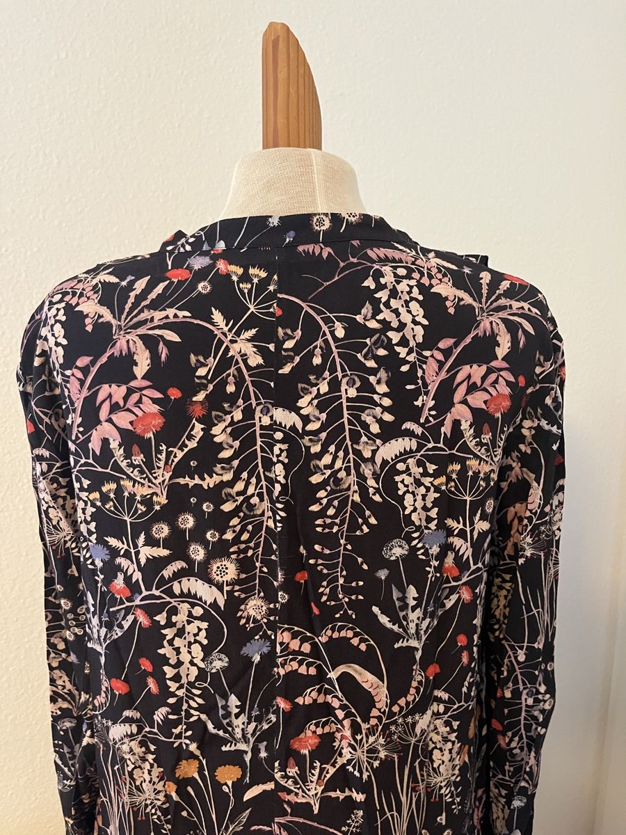 Kleider: Herbstkleid Blumenmuster schwarz Gr. M von Max&Co – Gebraucht aus Zürich von Brobin 3