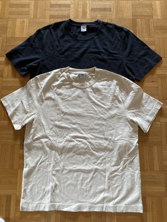 2x T-Shirts Zara noir et beige - Neufs - taille XL