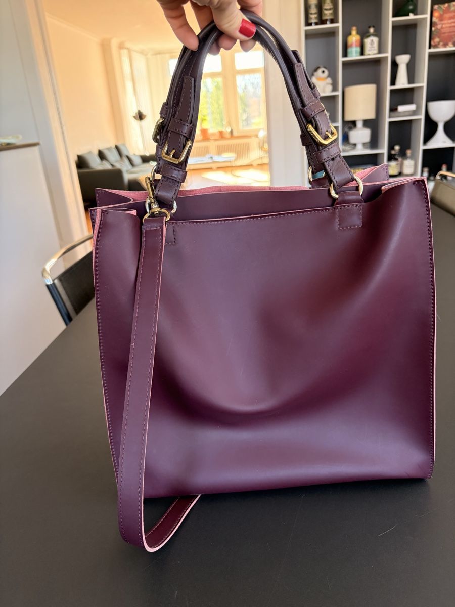 Borse da donna: DKNY Handtasche, bordeauxrot, neuwertig – Nuovo (secondo la descrizione) da Bern venduto da ann_58qs 1