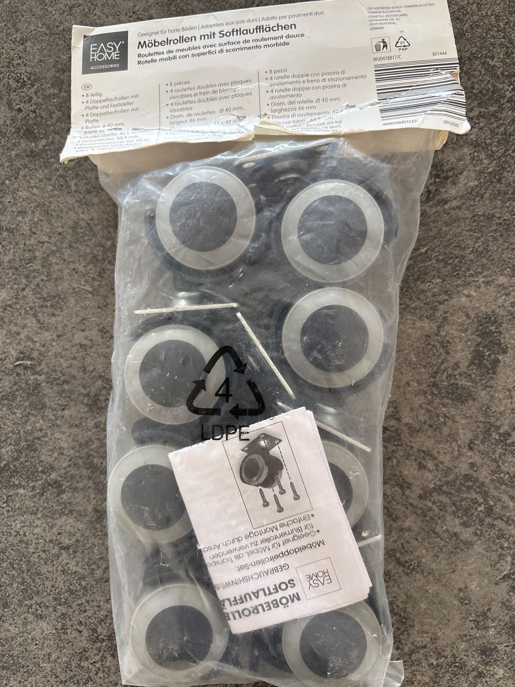 Sonstiges zum Lager & Transport: Möbelrollen 8st neu – Neu und originalverpackt aus Niederbipp von blu_jw7r 3