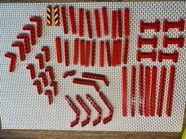 Lego Technik rote runde Lochbalken 42070