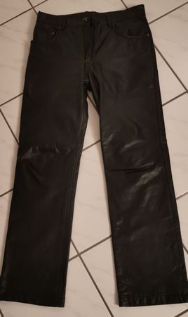 Echtlederhose, Schwarz, Herren Hose, Top Zustand, Gr. M / 34