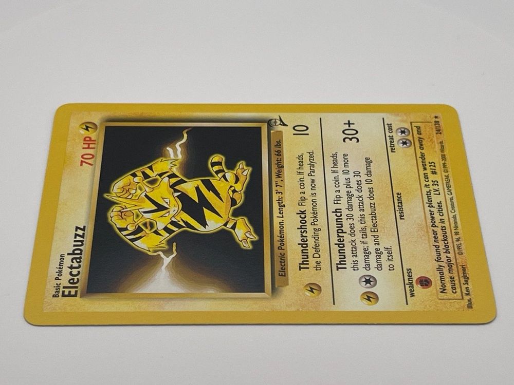 Electabuzz 24/130 Rare Pokémon Base Set 2 (Neu (gemäss Beschreibung ...