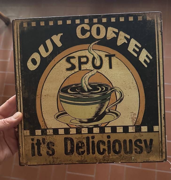 Schilder: blechschild coffee – Gebraucht aus Kriens von aneja