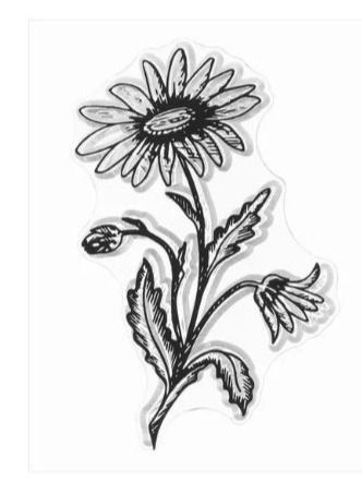 Timbri: Silikonstempel Nr.555, Blume – Nuovo e nell'imballaggio originale da Gretzenbach venduto da Fliegepilz56