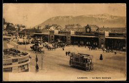 Lausanne, La Gare Centrale, Bahnhof mit 
