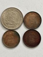 Lot. 4 Münzen Venezuela 1967-1976