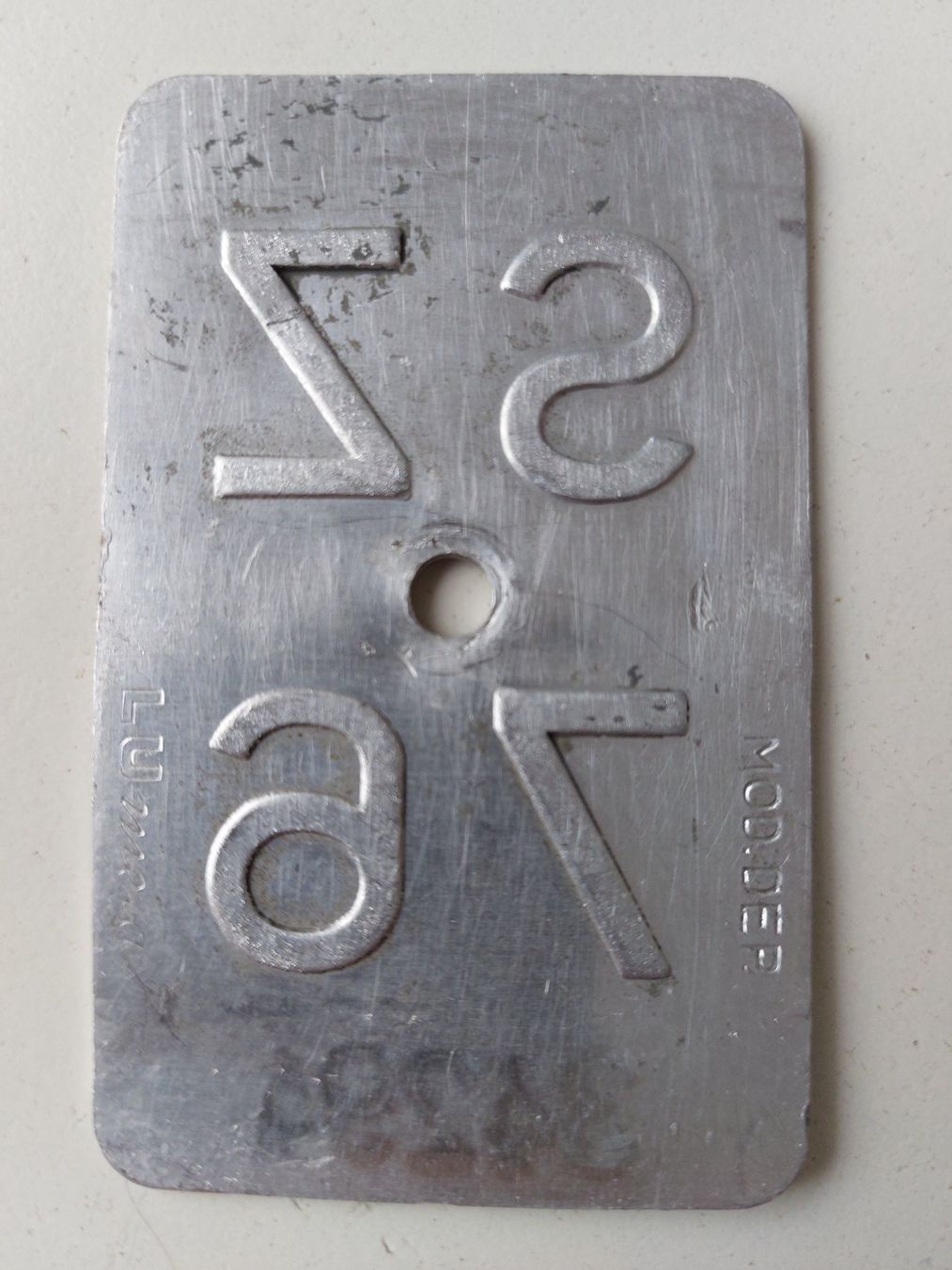 Sachs Insegne: Velonummer SZ 76 Mofanummer plaque Mofa – Usato da Schenkon venduto da Uhu007 1