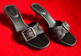 COACH - MARGOT - Pantolette hoch - black