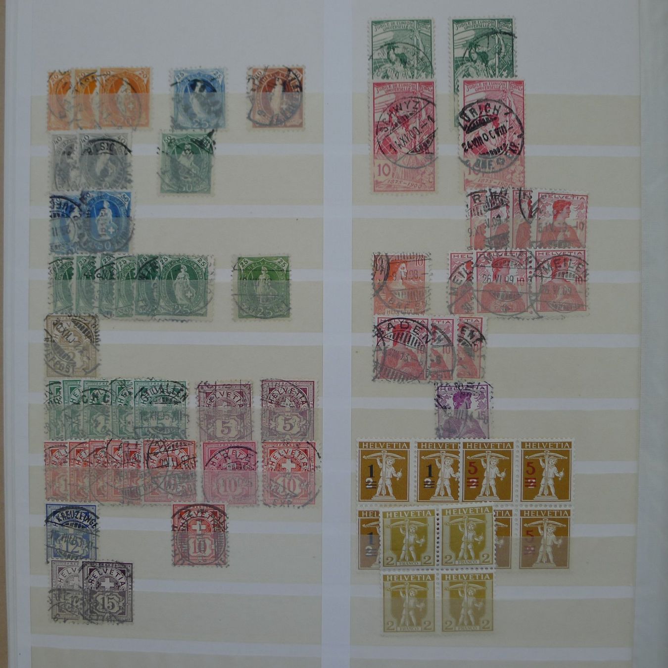 Alle Briefmarken: 1882-2007, Sammlernachlass in 6 Alben ab Stehende. FUNDGRUBE – Gebraucht aus Sursee von Luzernerraute 1